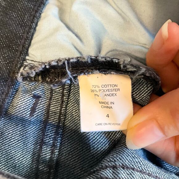 Soho JEANS NEW YORK & COMPANY Women Curvy Cropped Jeans size 4 Blue Mid Rise - Picture 10 of 11